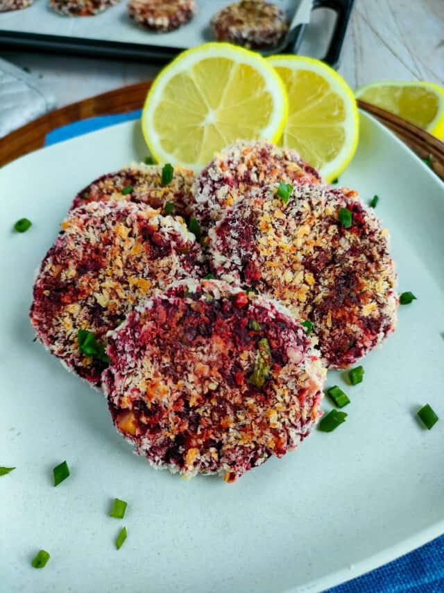 Easy Baked Beetroot Cutlets