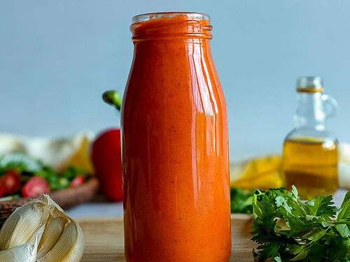kat can cook red pepper dressing Easy Roasted Red Pepper Dressing Recipe